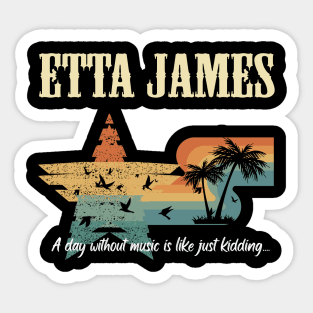 ETTA JAMES MERCH VTG Sticker